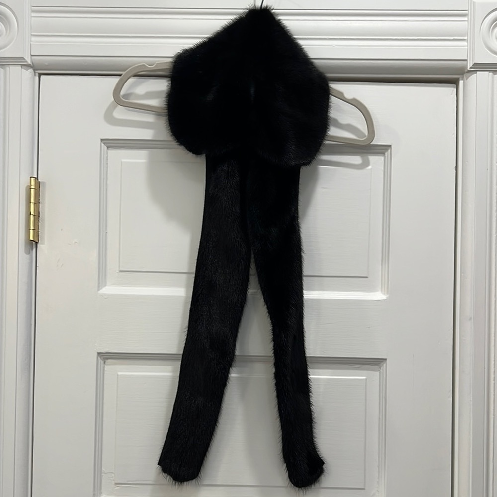 Miu Miu Black Fur Collar